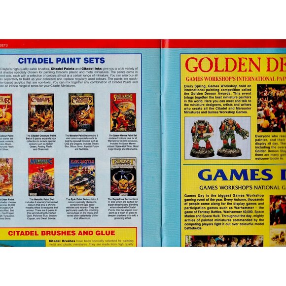 Games Workshop Catalog 1992 World of Hobby Games Warhammer Miniatures VG 1993 - Picture 7 of 10
